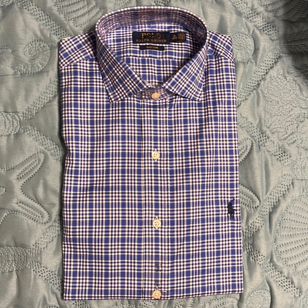 (217)NEW Mens long sleeve casual shirt by Polo Ralph Lauren. Size 15-32/33